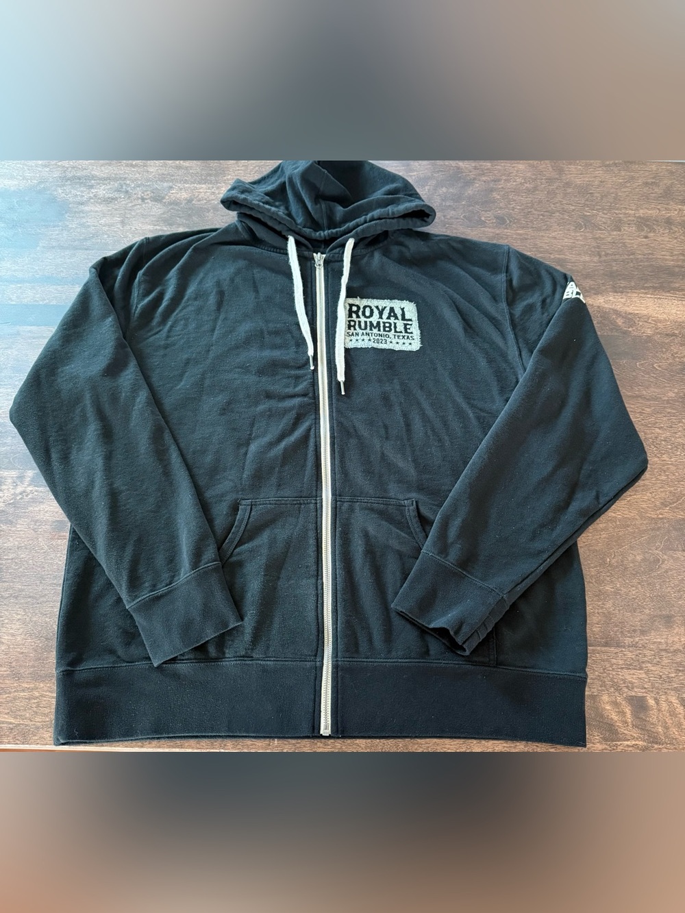 Royal Rumble Black Zip-Up Hoodie Jacket